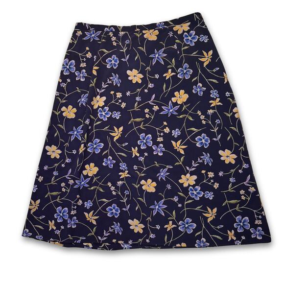 Requirements Dresses & Skirts - Vintage Requirements Woman Floral A-Line Plus Size Midi Skirt | Women's 2X